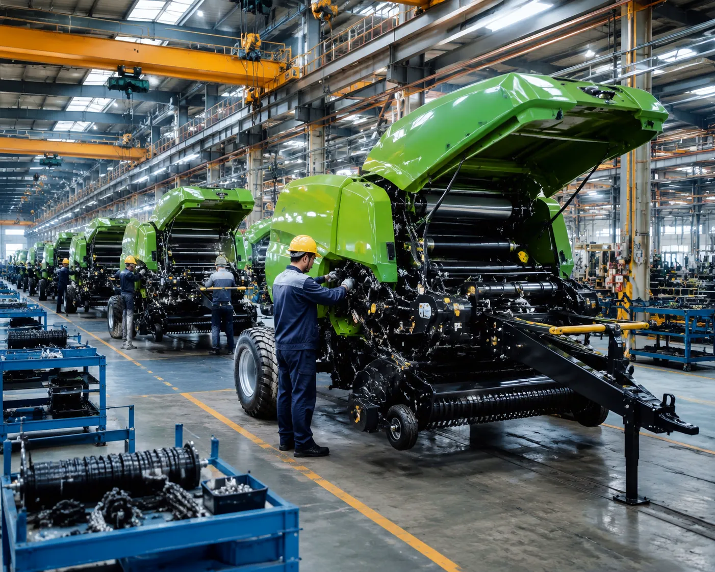 Square baler manufacturing workshop